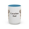 15oz Cavachon Dog Dad Mug, Light Blue, front view
