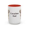 15oz Cavachon Dog Dad Mug, Red, front view