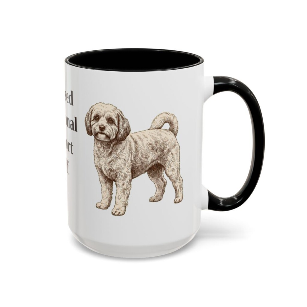 15oz-cavachon-mug-humor-black-right 15oz Funny Cavachon Mug, Black, right side view