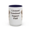 15oz-cavachon-mug-humor-navy 15oz Funny Cavachon Mug, Navy, front view