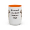 15oz-cavachon-mug-humor-orange 15oz Funny Cavachon Mug, Orange, front view
