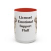 15oz-cavachon-mug-humor-red 15oz Funny Cavachon Mug, Red, front view