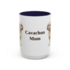 15oz Cavachon Dog Mom Mug, Navy, front view
