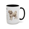 15oz Cavachon Mug, Black, right side view