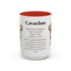 15oz Cavachon Mug, Red, front view