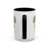 15oz Funny Cavalier King Charles Spaniel Mug, Black, back view