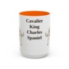 15oz Cavalier King Charles Spaniel Mug, Orange, front view