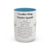15oz Cavalier King Charles Spaniel Mug, Light Blue, front view