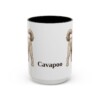 15oz Cavapoo Mug, Black, front view
