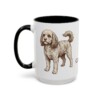 15oz Cavapoo Mug, Black, left side view