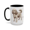 15oz Cavapoo Dog Dad Mug, Black, left side view