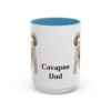 15oz Cavapoo Dog Dad Mug, Light Blue, front view