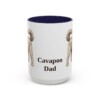 15oz Cavapoo Dog Dad Mug, Navy, front view