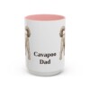 15oz Cavapoo Dog Dad Mug, Pink, front view