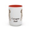 15oz Cavapoo Dog Dad Mug, Red, front view
