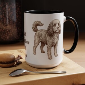 15oz-cavapoo-mug-humor-black 15oz Funny Cavapoo Mug, Black, lifestyle photo