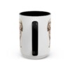 15oz Funny Cavapoo Mug, Black, back view