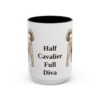 15oz Funny Cavapoo Mug, Black, front view