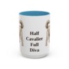 15oz Funny Cavapoo Mug, Light Blue, front view