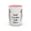 15oz Funny Cavapoo Mug, Pink, front view