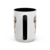 15oz Cavapoo Latin Mug, Black, back view