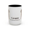 15oz Cavapoo Latin Mug, Black, front view