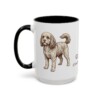 15oz Cavapoo Latin Mug, Black, left side view