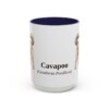 15oz Cavapoo Latin Mug, Navy, front view
