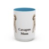 15oz Cavapoo Dog Mom Mug, Light Blue, front view