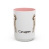 15oz Cavapoo Mug, Pink, front view