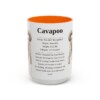 15oz Cavapoo Mug, Orange, front view
