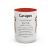 15oz Cavapoo Mug, Red, front view