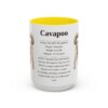15oz Cavapoo Mug, Yellow, front view