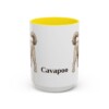 15oz Cavapoo Mug, Yellow, front view