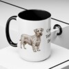15oz Cesky Terrier Dog Dad Mug, Black, lifestyle photo