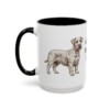 15oz Cesky Terrier Dog Dad Mug, Black, left side view