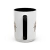 15oz Funny Cesky Terrier Mug, Black, back view