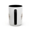 15oz Cesky Terrier Latin Mug, Black, back view