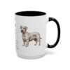 15oz Cesky Terrier Mug, Black, right side view
