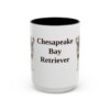 15oz-chesapeake-bay-retriever-mug-black-front 15oz Chesapeake Bay Retriever Mug, Black, front view