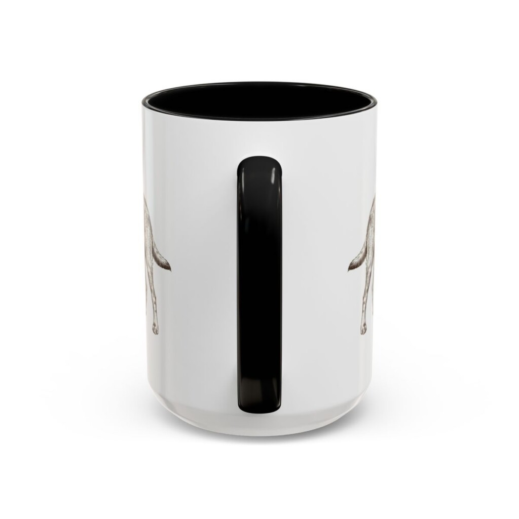 15oz Funny Chesapeake Bay Retriever Mug, Black, back view
