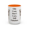 15oz Funny Chesapeake Bay Retriever Mug, Orange, front view