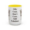 15oz Funny Chesapeake Bay Retriever Mug, Yellow, front view