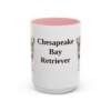 15oz-chesapeake-bay-retriever-mug-pink 15oz Chesapeake Bay Retriever Mug, Pink, front view