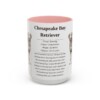 15oz Chesapeake Bay Retriever Mug, Pink, front view