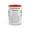 15oz Chesapeake Bay Retriever Mug, Red, front view