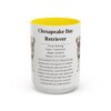15oz Chesapeake Bay Retriever Mug, Yellow, front view