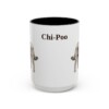 15oz Chi-Poo Mug, Black, front view