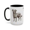 15oz Chi-Poo Dog Dad Mug, Black, left side view