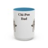 15oz Chi-Poo Dog Dad Mug, Light Blue, front view